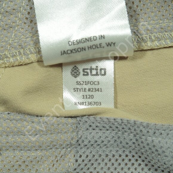 Stio Coburn Shorts Mens 33 Tan Performance Stretch Woven - Picture 8 of 9